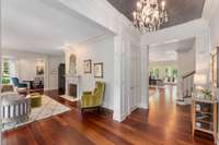 Your formal living room to your left....