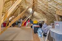 Expansive 500 sf walk in attic space!