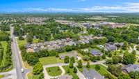 Sky view of the pristine area surrounding Lovelace Lane