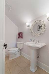Half bath located in the bonus room