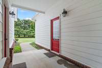 Breezeway from the mud room to the Music studio where the magic happens!  The Red Door Studio has won an award!  Step into this space for a tour...