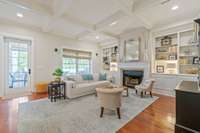 Plenty of sunlight along with recessed lighting, overlooking your screened in porch