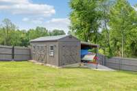 Boat storage and garden shed