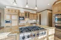 Viking 6-Burner cooktop and Built in refrigerator