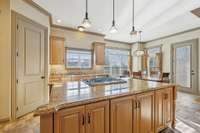 Large island and pantry
