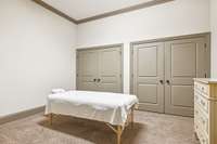 Just off the kitchen area is a 14x12 space that is currently used as a massage room.  Could also be a home recording studio