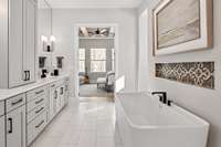 Whether starting your day refreshed or unwinding in the evening, this serene space offers a haven for rejuvenation.