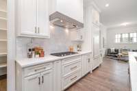 Large Pantry behind kitchen that can fit an extra refrigerator!