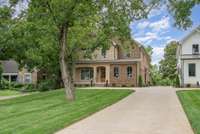 Nice Size yard in the front and in the back! Love the trees too!