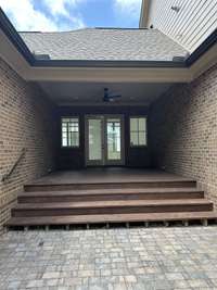 Covered porch and pavered patio for entertaining!