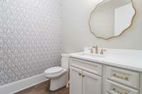 Lovely powder room off the living area