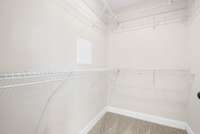 Primary has two walk in closets!