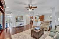 Very open layout that's great for entertaining.