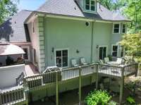 large deck area for entertaining