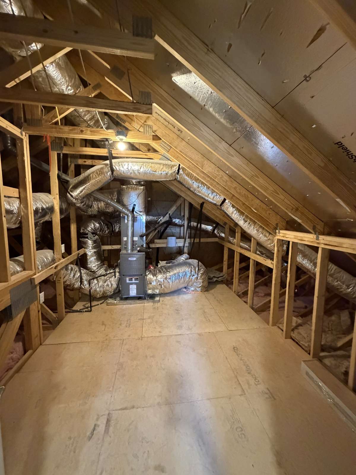 Large second level walk-in storage room
