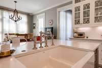 High quality faucets throughout the house are from Fergusons showroom.