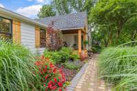 Lush landscaping