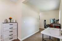 Primary bedroom is very large and leads to ensuite bathroom and large walk-in closet