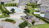 Community pool and playground