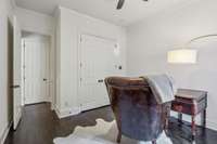 2nd Bedroom located on the Main Floor and currently used as a home office