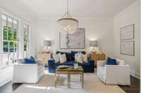 Front room is perfect for a sitting room or Formal Dining Room and connects to the Kitchen via Butler's Pantry