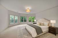 Virtually staged bedroom 2 of 6