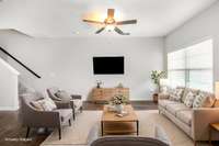 Virtually Staged - spacious great room