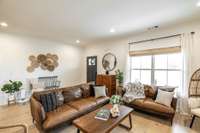 Stylish and low-maintenance LVP flooring runs throughout much of the home