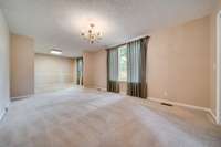 Spacious living room area.