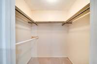 Huge walk in closet!