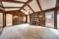 Huge den area, what a great space!