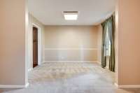 Potential space for an at home office or dining room.