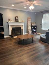 Den with Fireplace