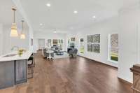 Open concept living
Previously built home, features and selections may vary