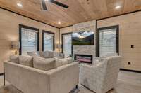 Interior of 5 bedroom rooftop cabin.  6 bedroom rooftop floor plan will vary.