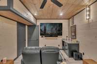 Interior of 5 bedroom rooftop cabin.  6 bedroom rooftop floor plan will vary.