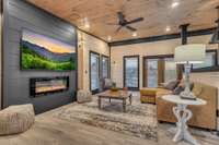 Interior of 5 bedroom rooftop cabin.  6 bedroom rooftop floor plan will vary.