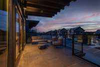 Interior of 5 bedroom rooftop cabin.  6 bedroom rooftop floor plan will vary.