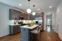 The kitchen is designed both for everyday living and effortless entertaining!