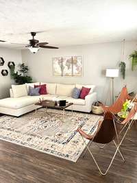 Open and bright family room on main floor
