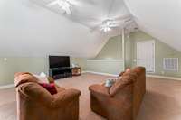 Door on the right opens to attic storage space