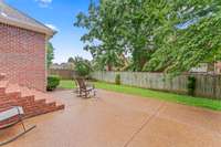 Expanded back patio