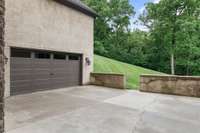 Garage through the porte-cochere.