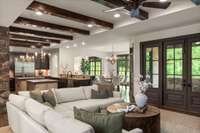 The space is big, with room for all, while maintaining a welcoming warmth.