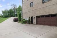 Second two-car garage with additional parking.