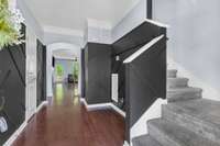 Gorgeous front door entry with modern features!