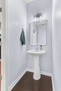Half bath off kitchen