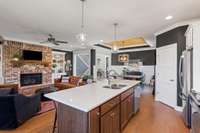 Open concept living.