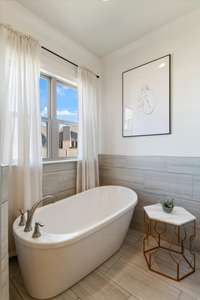 Gorgeous soaking tub.