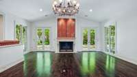 Family living room off the kitchen
